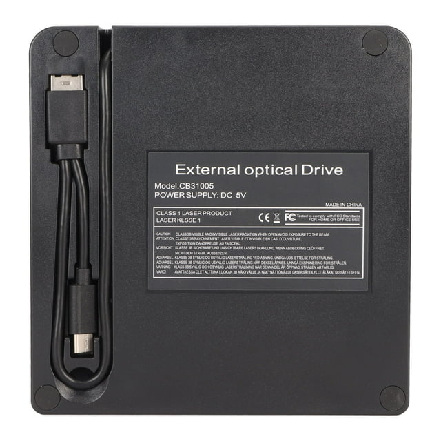 External CD DVD Drive Enclosure, External Optical Disc Drive Enclosure Kit Multifunction Ultra Slim Integrated Design for Laptop A,B,C,D,E