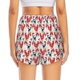 thumbnail image 2 of Lsque Roosters Printed Women's Running Shorts with Liner Pockets,Elastic Quick Dry Workout Athletic Gym Yoga Shorts,Womens High Waist Shorts-Small, 2 of 9