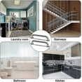 thumbnail image 4 of 2 Pack Shower Grab Rail,stainless Steel Bathroom Grab Bar, Grab Bars Elderly For Bathroom, 4 of 5