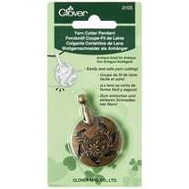 Clover Yarn Cutter Pendant-Antique Gold