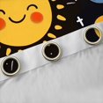 thumbnail image 4 of Manfei Cute Cartoon Planet Black Out Curtains,Kawaii Sun Curtains Pack of 2 (42x63 Each),Colorful Universe Galaxy Bedroom Curtains For Boys Teens,Super Cozy Room Decor, 4 of 6