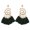 Blackish Green, variant on AYYUFE Bohemian Women Spiral Pendant Thread Tassel Dangle Drop Earrings Jewelry Gift Alloy, Tassel Red