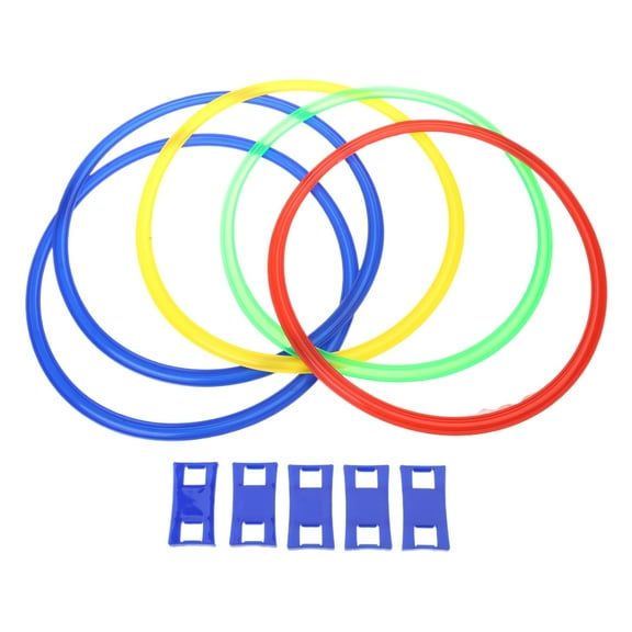 Colorful Jump Hoop Set Indoor Sports Game Physical Training Jumping Hoops Family Backyard Activity Toy Children Gift