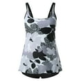thumbnail image 4 of Traje de baño de 2 piezas para mujer, trajes de baño para mujer, trajes de baño de dos piezas para mujer, tops sin mangas con estampado floral y shorts de baño para mujer, 4 of 8
