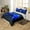 Dark Gray Steel, variant on Erosebridal Gradient Gamepad Comforter Cover Twin, Neon Blue Futuristic Cubes Bedding Twin Size, Game Room Decor, Reversible 2pcs (No Comforter)