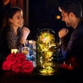 thumbnail image 2 of RYLZX Christmas Rose Gifts for Women,Birthday Gifts for Women Mom Christmas,Flowers for Delivery Prime,Colorful Light Up Rose in A Glass Dome,Anniversary Rose Gift for Her Grandma Valentines Day, 2 of 9