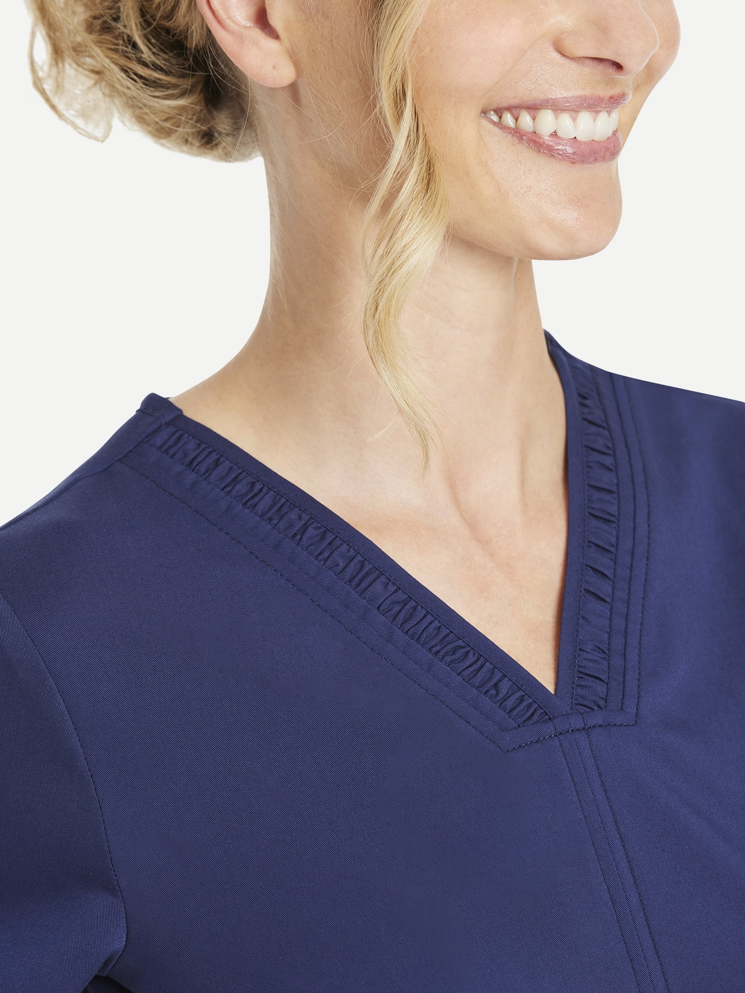 Scrubstar Women's Premium Ultimate Stretch V-Neck Scrub Top, Sizes XS-3XL
