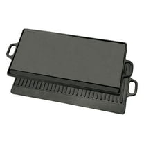 Cast Iron Griddle 28 inch Reversible - Flat Top & Ribbed Grill - Outdoor Cooking for Camping, Tailgating, and Backyard BBQ
