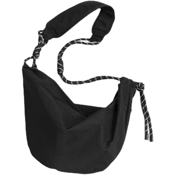 Kukuzhu Y2k Crossbody Sling Bags for Women Big Sling Bag for Women Black Crossbody Bags (Medium)