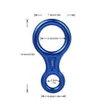 thumbnail image 2 of Soidarity Escalada Descendente Cuesta abajo Camping Senderismo Rescate al aire libre Ocho anillos Aleación de aluminio Gancho de seguridad portátil Type2 NO2 Soidarity OD020413-02, 2 of 6