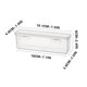 thumbnail image 3 of Organizador de caja de lápices de plástico apilable extra grande | Estuche de almacenamiento transparente translúcido para suministros de oficina, bolígrafos de gel, gomas de borrar, cinta adhesiva, 3 of 5