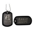 thumbnail image 2 of R.H. Jewelry Stainless Steel Black Plated Dog Tag Christian Pendant Necklace, 2 of 4