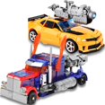thumbnail image 5 of Juguetes de transformación 2 en 1, modelo de coche robot, figura de acción de plástico, genial película, robot, dinosaurio, figura de ingeniería, juguete para regalo de niños, 5 of 5