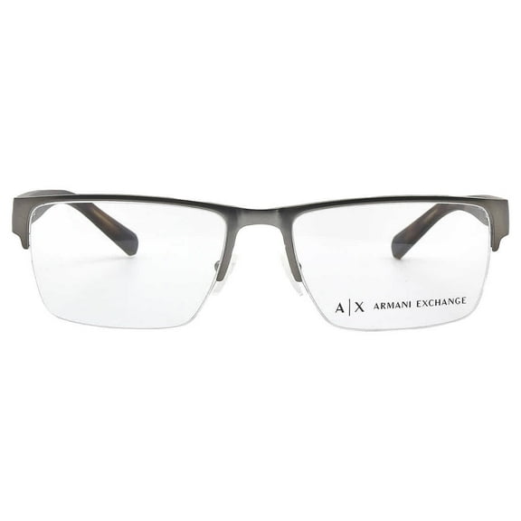 ARMANI EXCHANGE AX1018 6017 Matte Gunmetal Demo Lens 54 mm Men's Eyeglasses