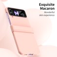 thumbnail image 5 of MonsDirect for 6.7 inch Samsung Galaxy Z Flip 4 5G 2022 Case, Hinge Protection Hard PC Back Shell Anti-Drop Slim Shockproof Full Coverage with Independent Lens Circle for Galaxy Z Flip 4, Pink, 5 of 7
