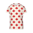thumbnail image 6 of Honeii Happy Canada Day Print Youth Short Sleeve T-Shirt,Boys Athletic Shirt,Quick Dry Short Sleeve Performance Moisture Wicking T Shirt, 6 of 6
