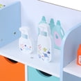 thumbnail image 6 of Kitem Wooden Pretend Play Supermarket with Checkout Counter, Snack Model, Toy Grocery Store, Toddler Grocery Store Playset, Pretend Play Grocery Store, 6 of 13