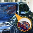 thumbnail image 3 of Yayeee Car Windshield Sun Shade Universal Fit Front Visor Protector, Red Geometric Eagle, 3 of 8