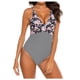 thumbnail image 1 of Gibobby Trajes de Baño para Mujer Una pieza de traje de traje de baño Bikini Push Up Flowers Swimwear Women Swimwears Tankinis Set(Rojo,CH), 1 of 5