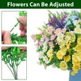thumbnail image 4 of 24 Bundles Artificial Flowers for Outdoors, Artificial Plants UV Resistant Fake Flowers Greenery Shrubs Plants for Decoration Outdoor Plants Hanging Planter Home Garden Decor, 4 of 5