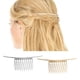 thumbnail image 1 of Paquete de 2 pinzas para el cabello de metal, diapositivas, 10 , joyería para peinar el cabello para bodas, para mujeres y mujeres Baoblaze Peine de pelo de boda para mujeres, 1 of 8