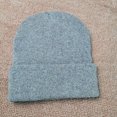 thumbnail image 5 of Sombrero frío negro de 3 piezas con parte superior redonda, sombrero de ala de punto, sombrero de poliéster con placa ligera de invierno para hombre, 5 of 5