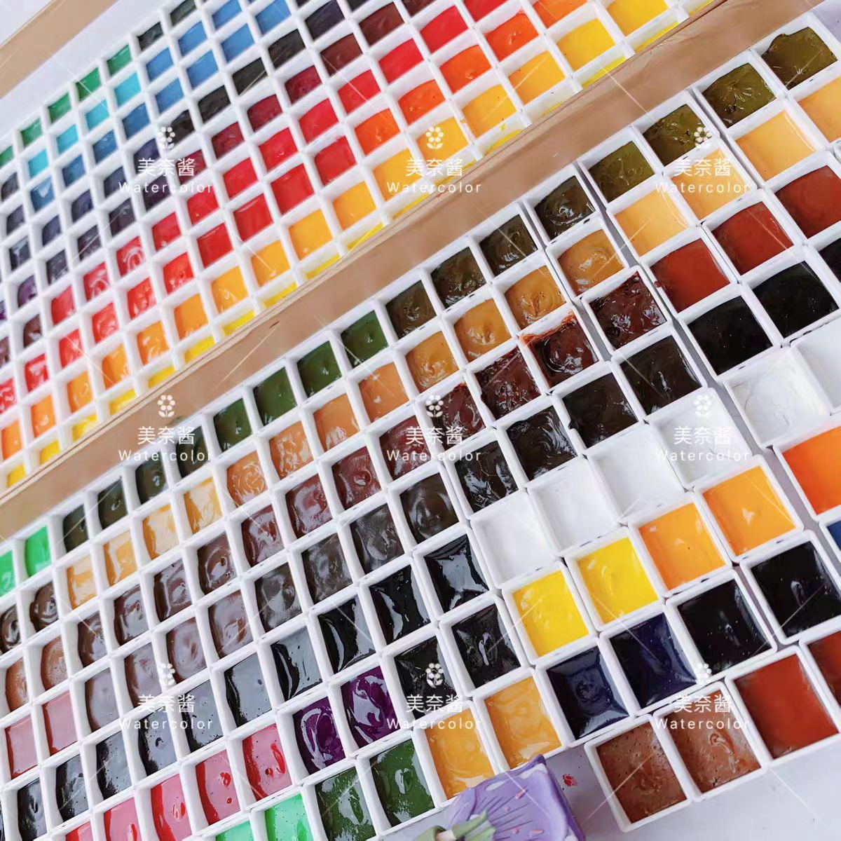 M. Graham Artists' Watercolor Handmade 36 Colors 0.5ml Professional Watercolor Color Iron Box+Color Card