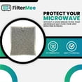 thumbnail image 2 of FilterMee Brand Microwave Grease Filter Compatible with Panasonic Microwave Model # F400B5H00AP 1036077 1914086 Size 7 3/4 in x 9 inch x 3/32 in - 2 Pack, 2 of 5