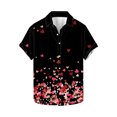 thumbnail image 2 of BiZtdJrK Hoy Oferta Flash Mens Graphic T-Shirts, 2025 Valentine Day Gift Funny Graphic Loose Fit Lapel T-Shirts Summer Beach Top Multicolor S, 2 of 6