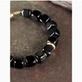 thumbnail image 5 of Original obsidian bracelet with a male niche design, personalized retro and minimalist bracelet, 5 of 5