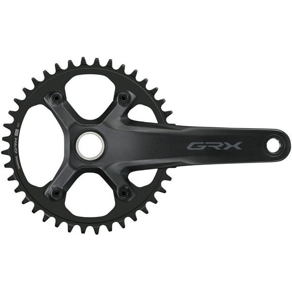 Shimano GRX FC-RX610-1 Crankset - 175mm, 12-Speed, 40t, 110 BCD, Hollowtech II Spindle Interface, Black