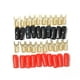 thumbnail image 1 of 10 pares de conectores de horquilla de cobre chapados en oro de calibre 8, adaptadores de horquilla de horquilla, conectores de crimpado para cable de altavoz, 8 GA (rojo y negro), 1 of 5