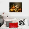 thumbnail image 4 of COMIO Farmhouse Fall Wall Art Pumpkin Still Life Painting Vintage Autumn Art Print Halloween Pumpkin Poster Vintage Rustic Fall Wall Art Autumn Pumpkin Picture Thanksgiving Art Prints, 4 of 4