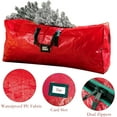thumbnail image 3 of 7.5 ft Christmas Tree Storage Bag - Durable Heavy Duty Extra Large Artificial Xmas Holiday Tree Bag with Reinforced Handles and Dual Zippers Wide Opening - Red, 3 of 8