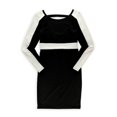 thumbnail image 1 of Big Star Womens Retro Stretch Pencil Dress, Negro, Grande, 1 of 2