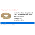 thumbnail image 2 of Injector Heat Shield - Compatible with 1986 - 1987 Mercedes-Benz 300SDL, 2 of 2