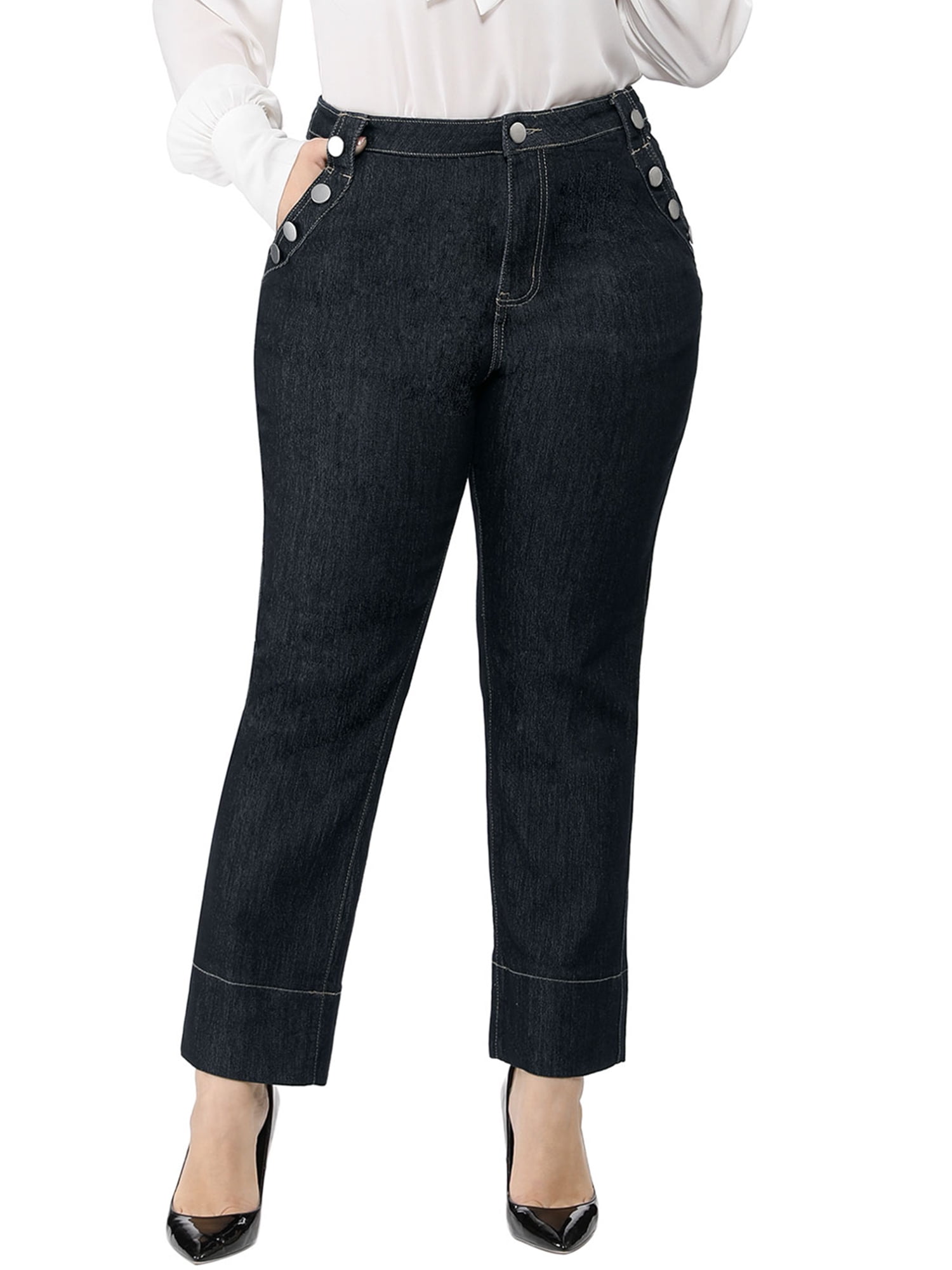 Women's Plus Size Career Straight Leg Bootcut Jeans 2X | Walmart Canada