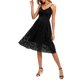 thumbnail image 4 of SAYOO Un vestido de cóctel elegante de encaje floral y rodilla sin mangas SAYOO  moda, 4 of 8