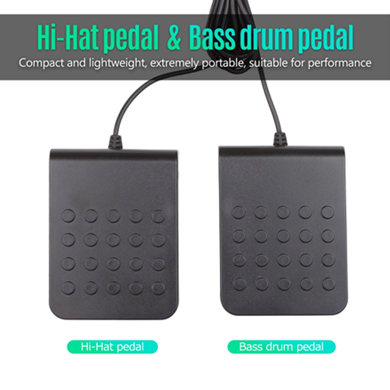 Electronic Drum Set 9 Drum Pads Roll-up Electric Drum Set with Headphone Built in Drum Foot Pedals