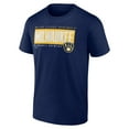 thumbnail image 2 of Men's Navy Milwaukee Brewers Blocked Out T-Shirt, 2 of 3