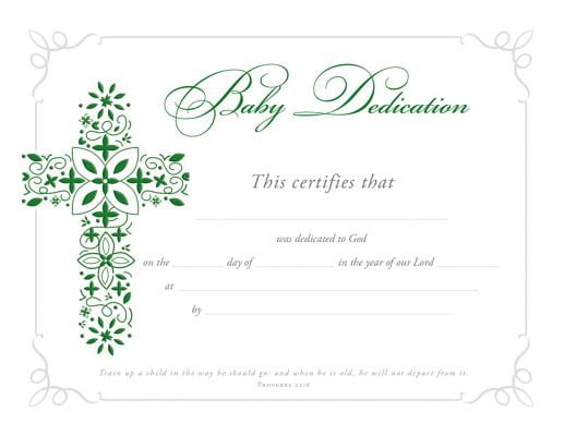 certificate baby dedication prov 22 6 walmart com certificate of dedication