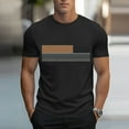 thumbnail image 2 of Hrsba Mens Tee Shirts Print Short Sleeve Crew Neck Pullover Sports Tee Summer Casual Active Top Airy Soft Comfortable Breathable Gym Training Tops, 2 of 5