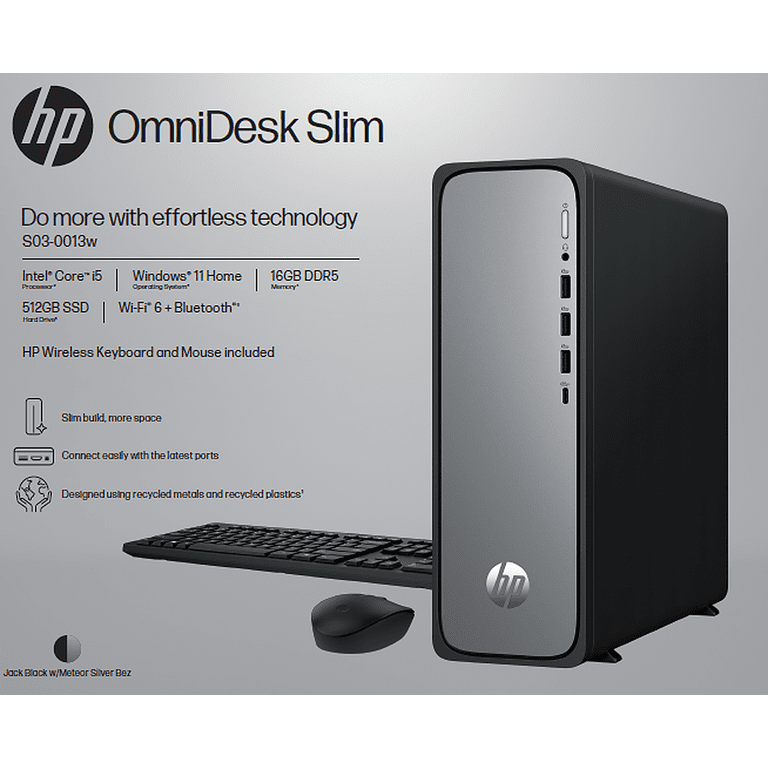 HP デスクトップPC OmniDesk Slim HP OmniDesk Slim Desktop PC Intel Core i5 16GB RAM 512GB SSD