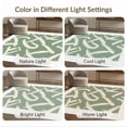 thumbnail image 7 of ODIKA Sage Eucalyptus Contemporary Abstract Asymmetrical Balance Entryway Foldable Easy Care for Master Suite, California King, Under Bed, 7 of 7