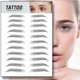 thumbnail image 3 of Pegatinas para tatuajes de cejas con efecto 4D, cejas postizas, maquillaje resistente al agua, 5 hojas, 3 of 5