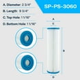 thumbnail image 2 of SpiroPure Replacement for Pleatco PH6 Unicel T-380 C-2306 Filbur FC-3060 Hot Tub Spa Pool Filter Replacement Cartridge (Case of 24), 2 of 7