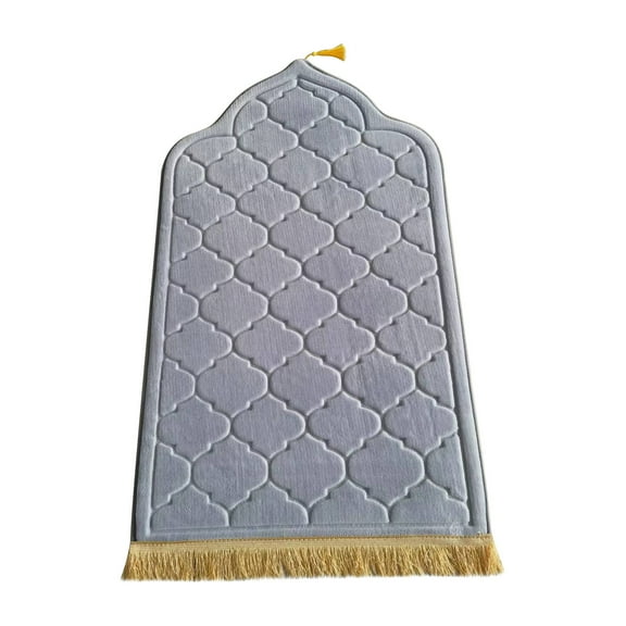 Portable Prayer Rug for Travel under $5! Ke1Clo Soft Knee Embossed Mat for Mosque Home Office Foldable