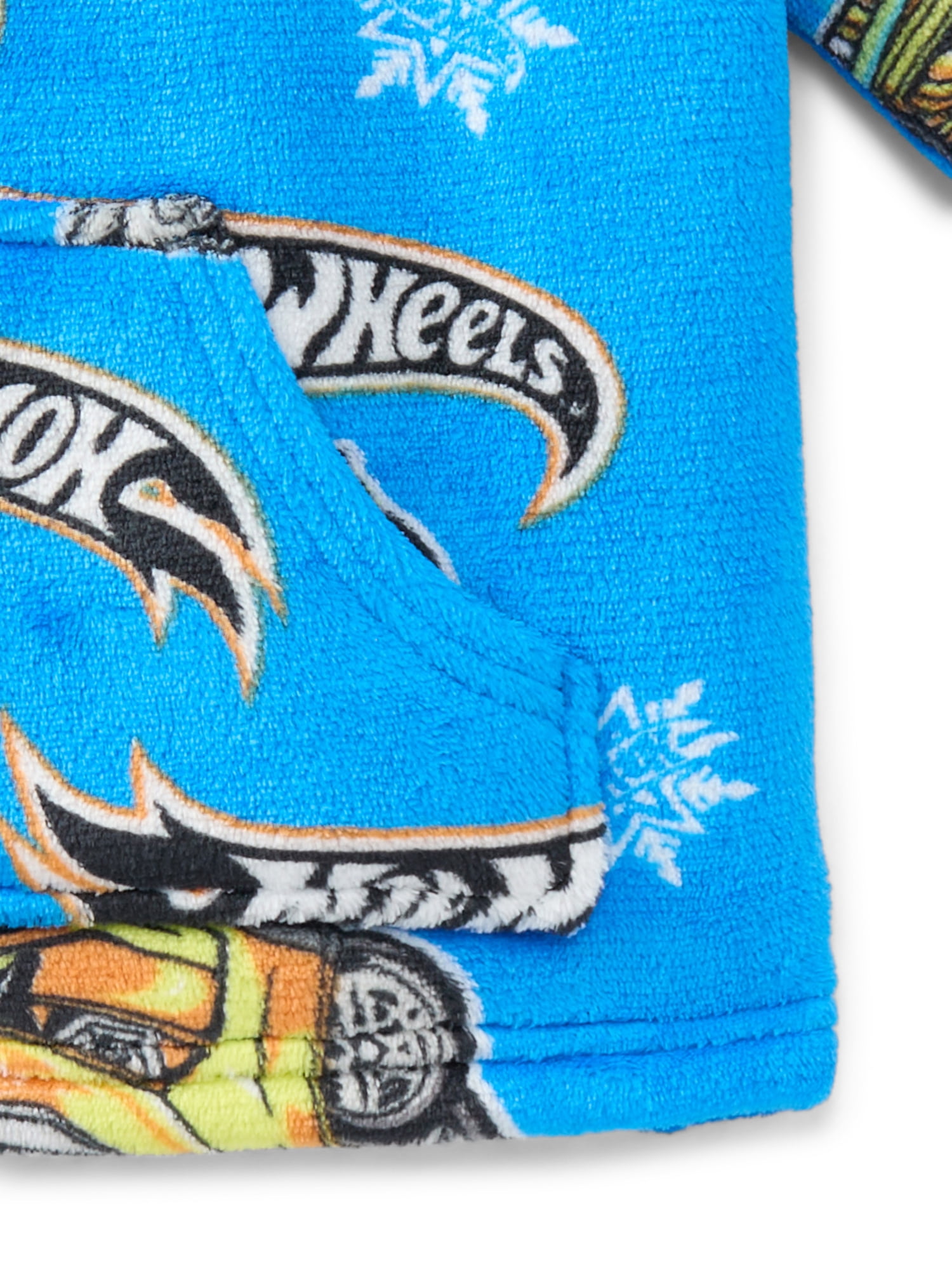 Hot Wheels Holiday Toddler Boys Cozy Hoodie with Faux Shearling Lining, Sizes 12M-5T