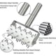thumbnail image 2 of Pizza Dough Docker Roller Pins Pastry Dough Tool, Stainless Steel Handle Roller Pin Puncher For Cake Pie Cookies Bread Pastry Baking Cooking Tool-sfyg, 2 of 5