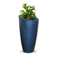 thumbnail image 3 of Mayne Modesto 22" x 22" x 42" Round Neptune Blue Plastic Planter, 3 of 15